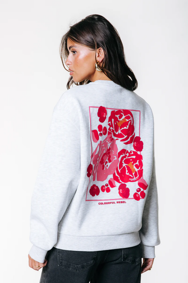 Flower Square Sweat | Colourful Rebel
