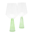 Claude wijnglas groen detail