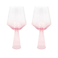 Claude wijnglas roze detail