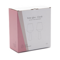 Claude wijnglas roze van bovenaf