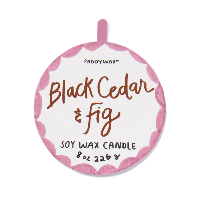 A dopo Tiger ceramic kaars | Black cedar & Fig | Paddywax - paddywax - wonder & melon