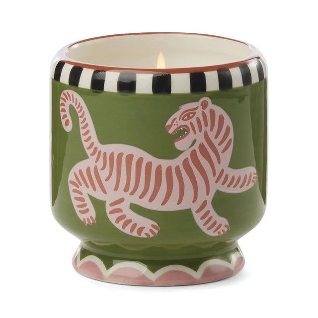 A dopo Tiger ceramic kaars | Black cedar & Fig | Paddywax - paddywax - wonder & melon