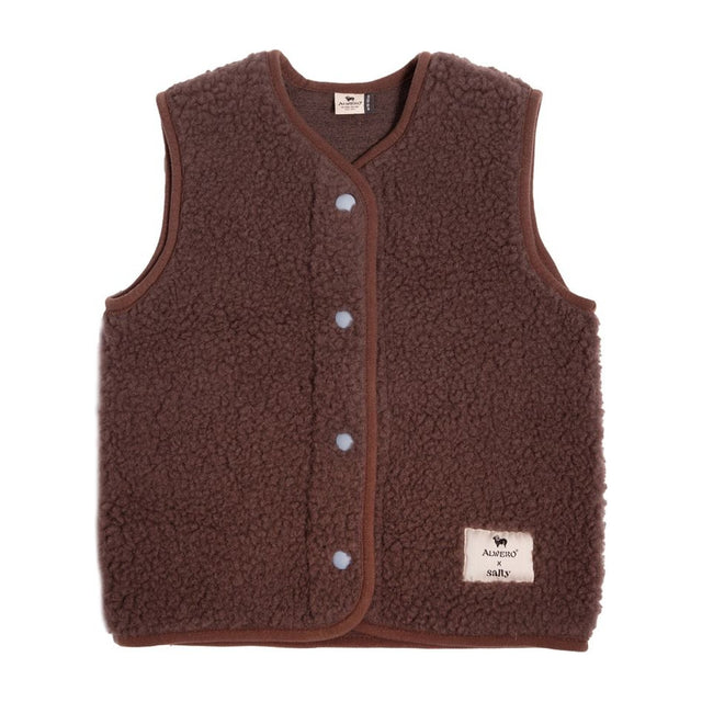 Alwero x Salty Tyb Junior bodywarmer in Choco