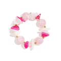 Armband | gevarieerde kraal | Lichtroze - wonder & melon - wonder & melon