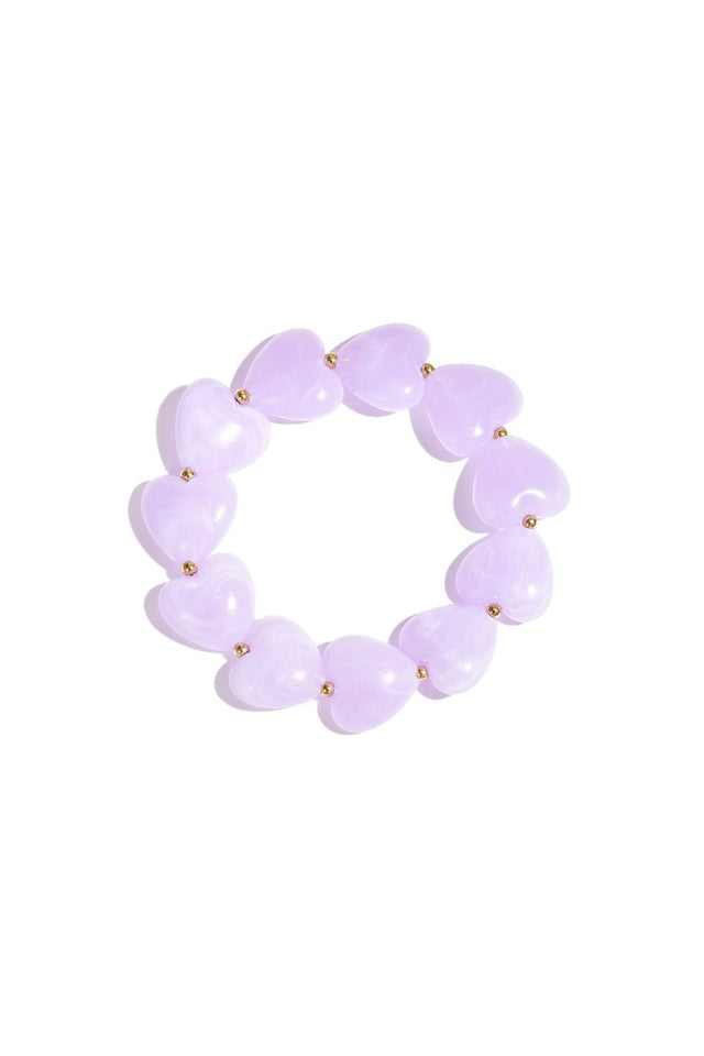 Armband Piece of my Heart | purple | Big - wonder & melon - wonder & melon