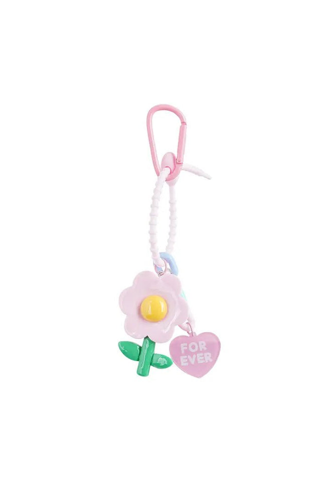 Bag Charm | Flower | Roze - wonder & melon - wonder & melon