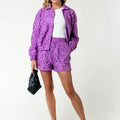 Bente Lace Bomber Jacket | Pink - Colourful Rebel - wonder & melon