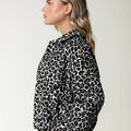 Bente Leopard Jacquard Jacket - Colourful Rebel - wonder & melon