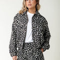 Bente Leopard Jacquard Jacket - Colourful Rebel - wonder & melon