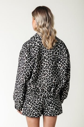 Bente Leopard Jacquard Jacket - Colourful Rebel - wonder & melon