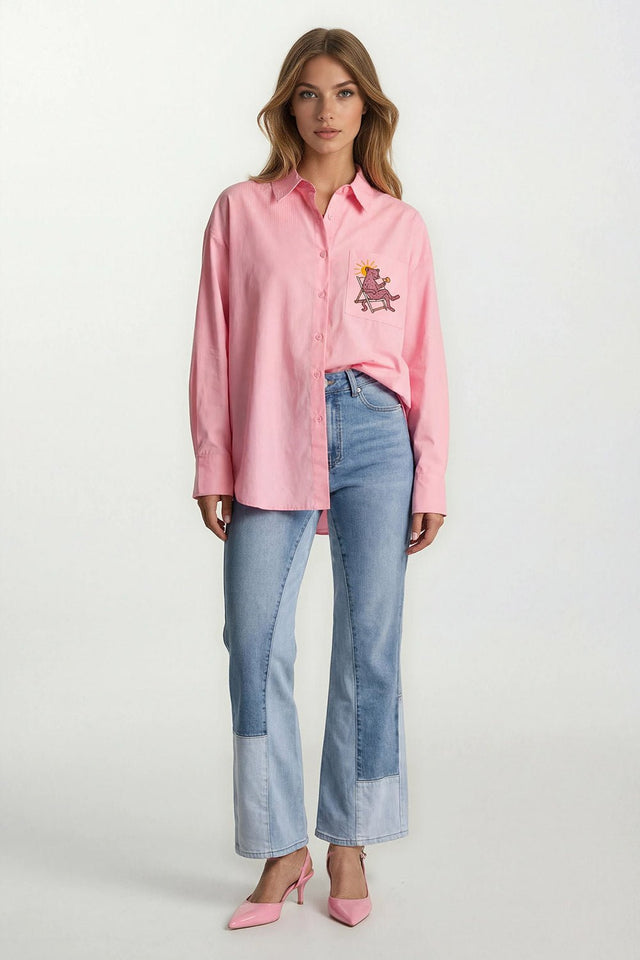 Blouse Panter | Pink - wonder & melon - wonder & melon