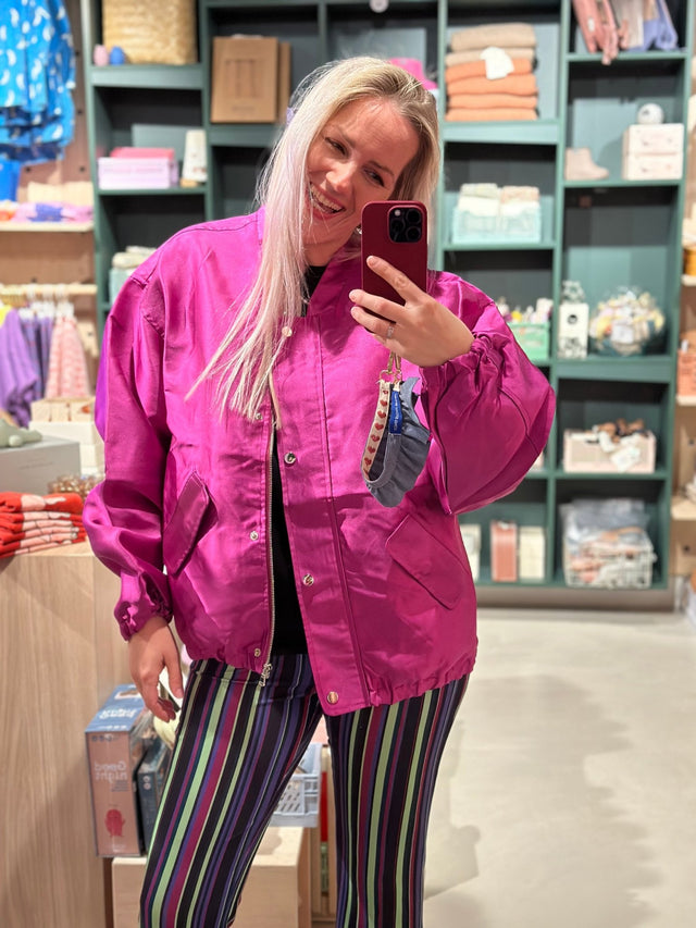 Bomber Jacket | Fuchsia - wonder & melon - wonder & melon