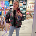 Bomber Jacket | Magenta Print - wonder & melon - wonder & melon