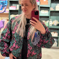 Bomber Jacket | Magenta Print - wonder & melon - wonder & melon