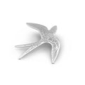 Broche | Zwaluw | Silver - wonder & melon - wonder & melon