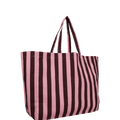 Canvas Tas Stripe | Roze - Bruin - wonder & melon - wonder & melon