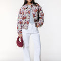 Colourful Rebel | Bente flower jacquard bomber jacket - Colourful Rebel - wonder & melon