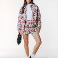 Colourful Rebel | Bente flower jacquard bomber jacket - Colourful Rebel - wonder & melon