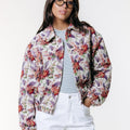 Colourful Rebel | Bente flower jacquard bomber jacket - Colourful Rebel - wonder & melon