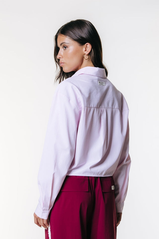 Colourful Rebel | Gestreepte cropped blouse - Colourful Rebel - wonder & melon