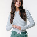 Colourful Rebel | Jessie stripe rib long sleeve top - Colourful Rebel - wonder & melon