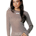 Colourful rebel | Juna Stripe Roundneck Top - Colourful Rebel - wonder & melon