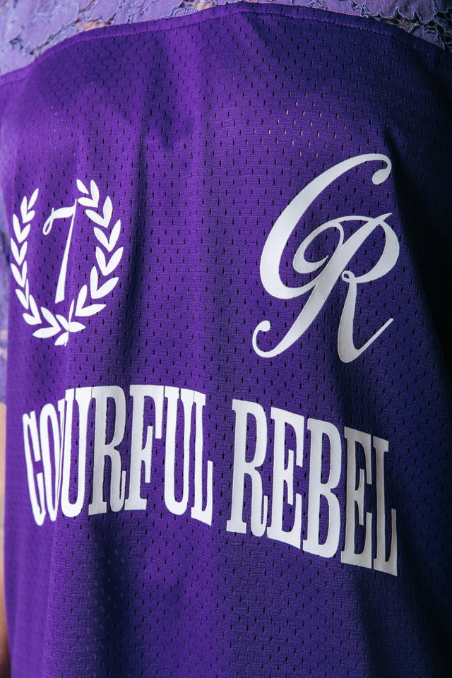 Colourful Rebel | Kanten football shirt | paars - Colourful Rebel - wonder & melon