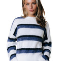 Colourful rebel | Olivia Stripe Crewneck Knitted Sweater - Colourful Rebel - wonder & melon