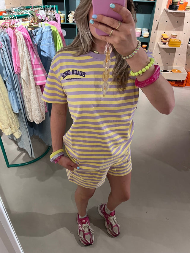 Colourful rebel | Paars\geel | T-Shirt - wonder & melon - wonder & melon