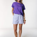Colourful Rebel | Shirt | Paars | Geel logo - Colourful Rebel - wonder & melon
