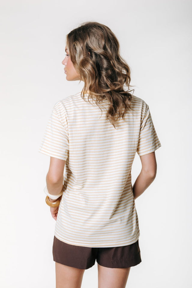 Colourful Rebel | Streep shirt | Geel/paars - Colourful Rebel - wonder & melon