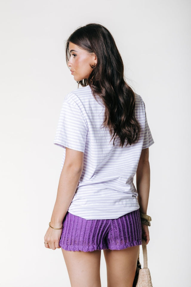 Colourful Rebel | Streep shirt | Paars/Geel - Colourful Rebel - wonder & melon