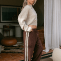 Colourful rebel | Tibby Taupe Sportpants - Colourful Rebel - wonder & melon