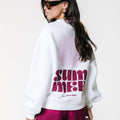 Colourful Rebel | Witte trui | Rood/roze backprint - Colourful Rebel - wonder & melon