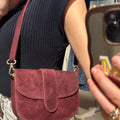 Crossbody Tas | Chique Suede | Burgundy - wonder & melon - wonder & melon