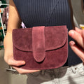 Crossbody Tas | Chique Suede | Burgundy - wonder & melon - wonder & melon