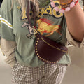 Crossbody Tas | Leer | bordeaux - wonder & melon - wonder & melon