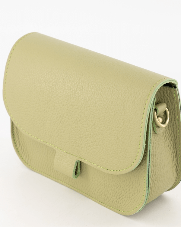 Crossbody Tas | Leer | Mos Groen - wonder & melon - wonder & melon