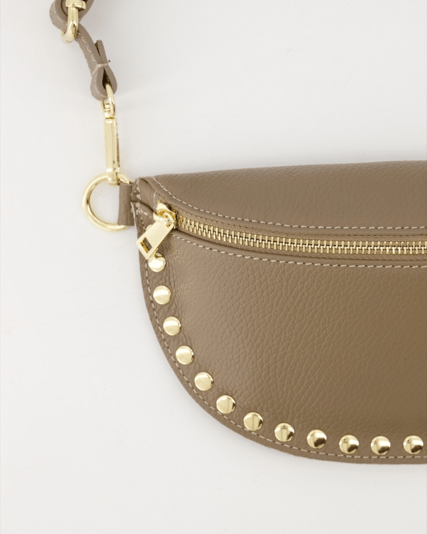 Crossbody Tas | Leer | Taupe - wonder & melon - wonder & melon