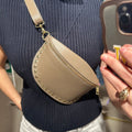 Crossbody Tas | Leer | Taupe - wonder & melon - wonder & melon