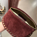 Crossbody Tas | Suede | Burgundy - wonder & melon - wonder & melon