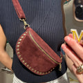 Crossbody Tas | Suede | Burgundy - wonder & melon - wonder & melon