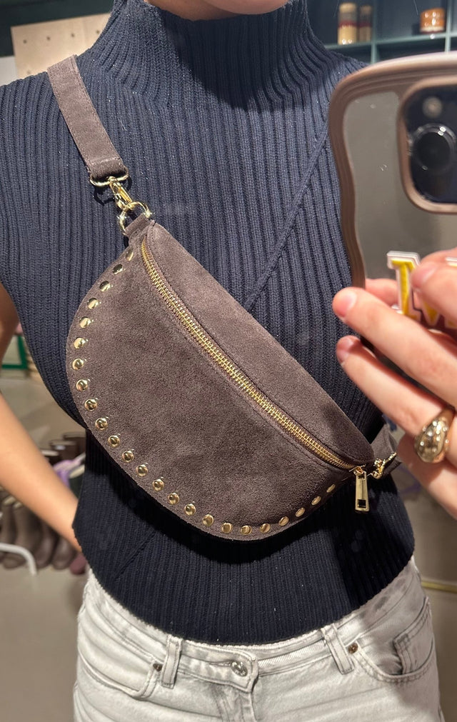 Crossbody Tas | Suede | Donkerbruin - wonder & melon - wonder & melon