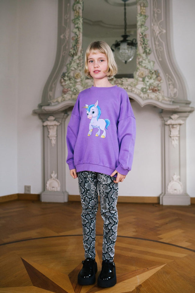 Daily Brat | Twinkle Starlight Unicorn Sweater Lavender Luxe - Daily brat - wonder & melon