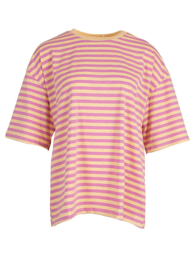 Don’t Strass Shirt| Lila - Geel | One Size - wonder & melon - wonder & melon