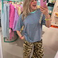 Don’t Strass Shirt| Paars - Blauw | One Size - wonder & melon - wonder & melon