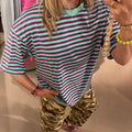 Don’t Strass Shirt| Paars - Blauw | One Size - wonder & melon - wonder & melon