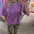 Don’t Strass Shirt| Roze - Blauw | One Size - wonder & melon - wonder & melon