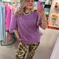 Don’t Strass Shirt| Roze - Blauw | One Size - wonder & melon - wonder & melon