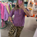 Don’t Strass Shirt| Roze - Blauw | One Size - wonder & melon - wonder & melon